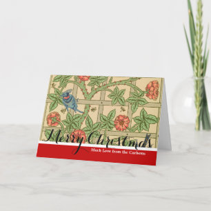 William Morris Trellis Classic Wallpaper Design Feestdagen Kaart