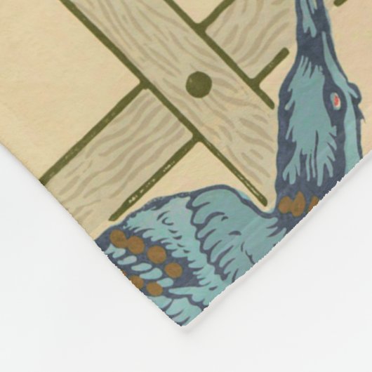 William Morris Trellis Classic Wallpaper Design Fleece Deken (Hoek)