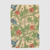 William Morris Trellis Classic Wallpaper Design Golfhanddoek (Voorkant)