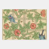 William Morris Trellis Classic Wallpaper Design Inpakpapier Vel (Voorkant)