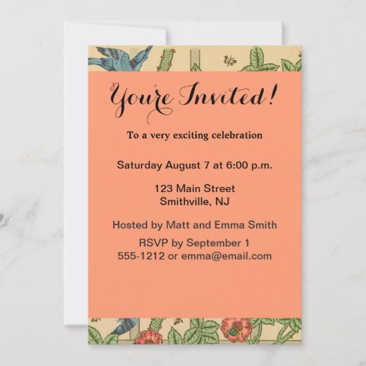 William Morris Trellis Classic Wallpaper Design Kaart (Voorkant)