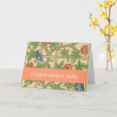 William Morris Trellis Classic Wallpaper Design Kaart (Gele Bloem)