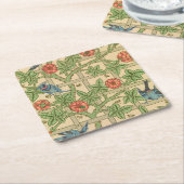 William Morris Trellis Classic Wallpaper Design Kartonnen Onderzetters (Schuin)