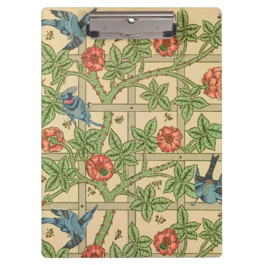William Morris Trellis Classic Wallpaper Design Klembord (Voorkant)