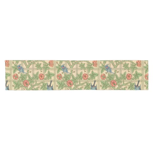 William Morris Trellis Classic Wallpaper Design Korte Tafelloper (Horizontaal)