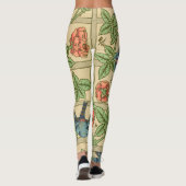 William Morris Trellis Classic Wallpaper Design Leggings (Achterkant)