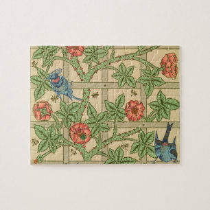 William Morris Trellis Classic Wallpaper Design Legpuzzel