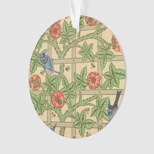 William Morris Trellis Classic Wallpaper Design Ornament (voorkant)