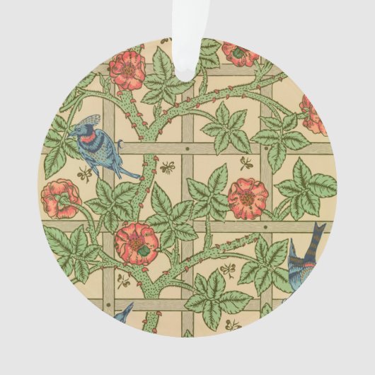 William Morris Trellis Classic Wallpaper Design Ornament (voorkant)