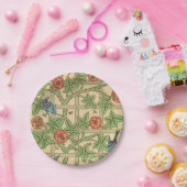 William Morris Trellis Classic Wallpaper Design Papieren Bordje (Feest)