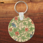 William Morris Trellis Classic Wallpaper Design Sleutelhanger (Voorkant)