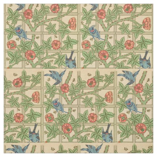 William Morris Trellis Classic Wallpaper Design Stof (Swatch)
