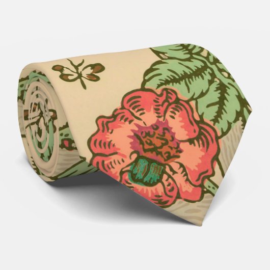 William Morris Trellis Classic Wallpaper Design Stropdas (Opgerold)