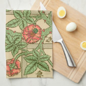 William Morris Trellis Classic Wallpaper Design Theedoek (Quarter Fold)