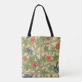 William Morris Trellis Classic Wallpaper Design Tote Bag (Achterkant)