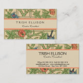 William Morris Trellis Classic Wallpaper Design Visitekaartje (Voorkant / Achterkant)