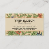 William Morris Trellis Classic Wallpaper Design Visitekaartje (Achterkant)