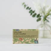 William Morris Trellis Classic Wallpaper Design Visitekaartje (Staand voorkant)