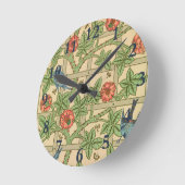 William Morris Trellis English Floral Design Ronde Klok (Hoek)