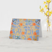 William Morris TRELLIS Gevouwen Wenskaart Kaart (Gele Bloem)