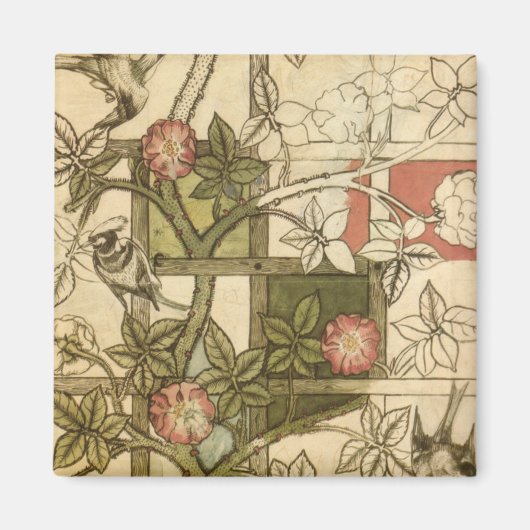 William Morris - Trellis Magneet (Voorkant)