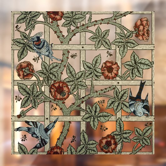 William Morris "Trellis" Pattern Raamsticker (Vel 2)