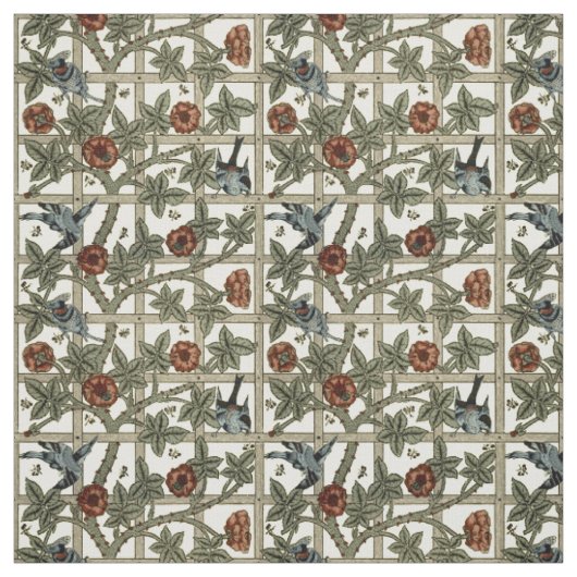 William Morris "Trellis" Pattern Stof (Swatch)