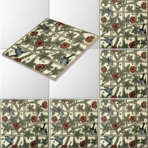 William Morris  "Trellis" Pattern Tegeltje
