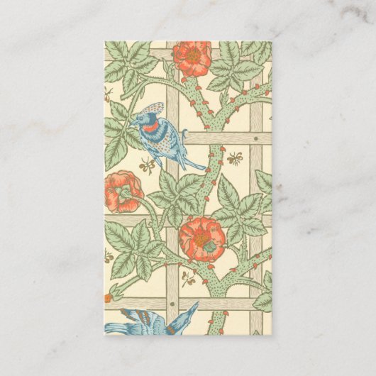 William Morris Trellis Pattern Visitekaartje (Voorkant)