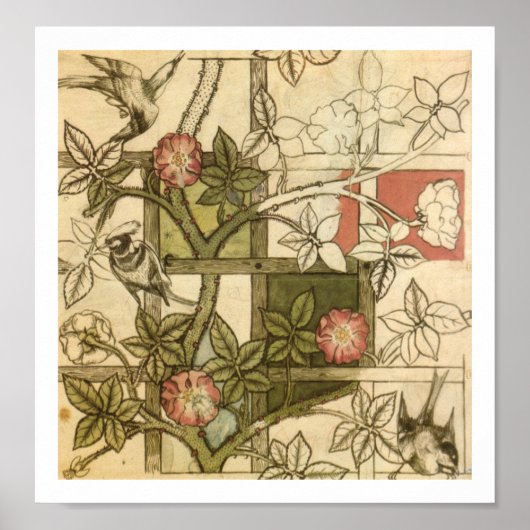 William Morris - Trellis Poster (Voorkant)