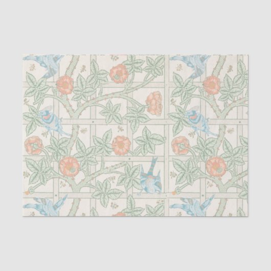 William Morris Trellis Victoriaans Behang Tissuepapier (Voorkant)