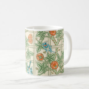 William Morris Trellis Victoriaans Behangpapier Koffiemok