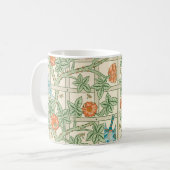 William Morris Trellis Victoriaans Behangpapier Koffiemok (Voorkant links)