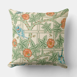 William Morris Trellis Victoriaans Behangpapier Kussen