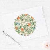 William Morris Trellis Victoriaans Behangpapier Ronde Sticker (Envelop)