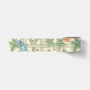 William Morris Trellis Victoriaans Behangpapier Satijnen Lint