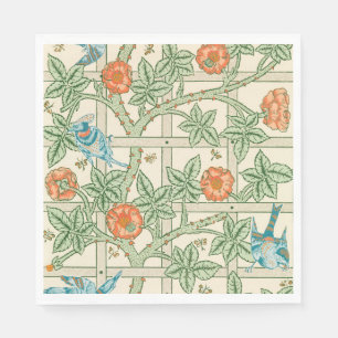 William Morris Trellis Victoriaans Behangpapier Servet