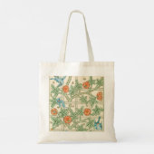 William Morris Trellis Victoriaans Behangpapier Tote Bag (Achterkant)