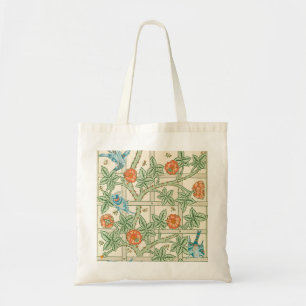 William Morris Trellis Victoriaans Behangpapier Tote Bag