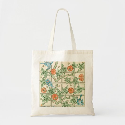 William Morris Trellis Victoriaans Behangpapier Tote Bag (Voorkant)