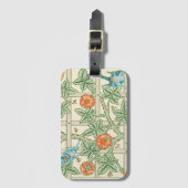 William Morris Trellis Victorian Wallpaper Bagagelabel (Voorkant (verticaal))