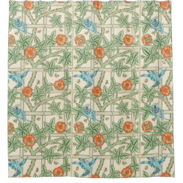 William Morris Trellis Victorian Wallpaper Douchegordijn
