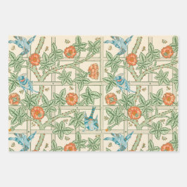 William Morris Trellis Victorian Wallpaper Inpakpapier Vel