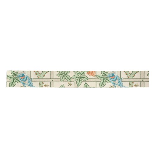 William Morris Trellis Victorian Wallpaper Satijnen Lint (Voorkant)