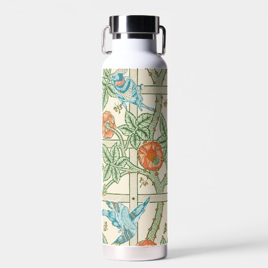 William Morris Trellis Victorian Wallpaper Waterfles (Voorkant)