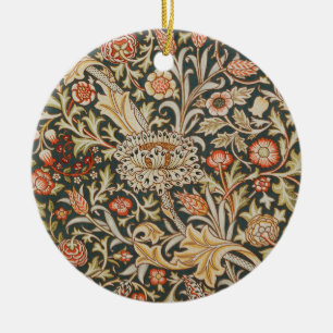 William Morris Trent Garden Flower Classic Botanic Keramisch Ornament