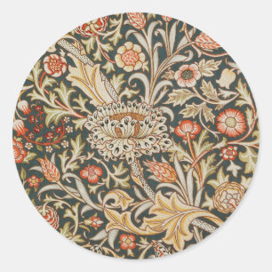 William Morris Trent Garden Flower Classic Botanic Ronde Sticker