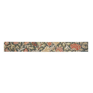 William Morris Trent Garden Flower Classic Botanic Satijnen Lint
