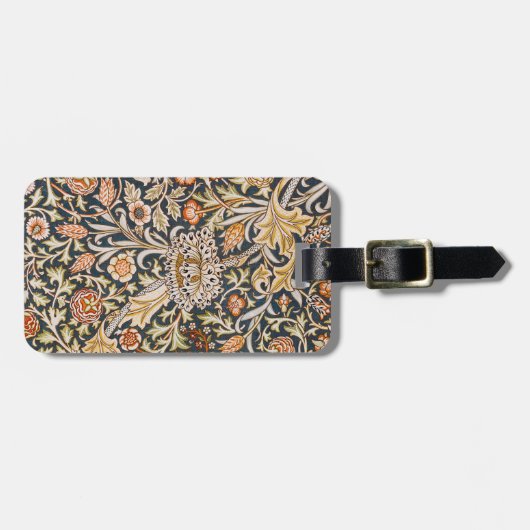 William Morris Trent Garden Flower Pattern Classic Bagagelabel (Voorkant horizontaal)