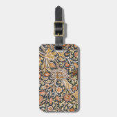 William Morris Trent Garden Flower Pattern Classic Bagagelabel (Voorkant verticaal)